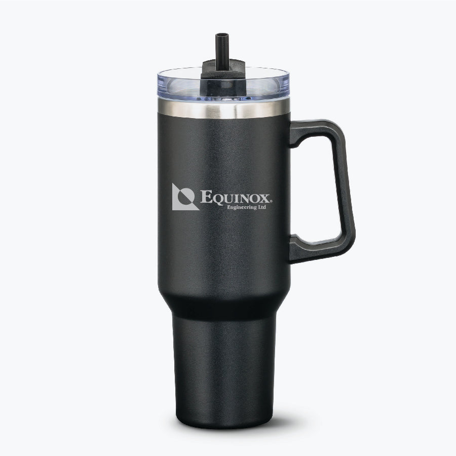 Compeer Handle Travel Mug with Straw – 40oz