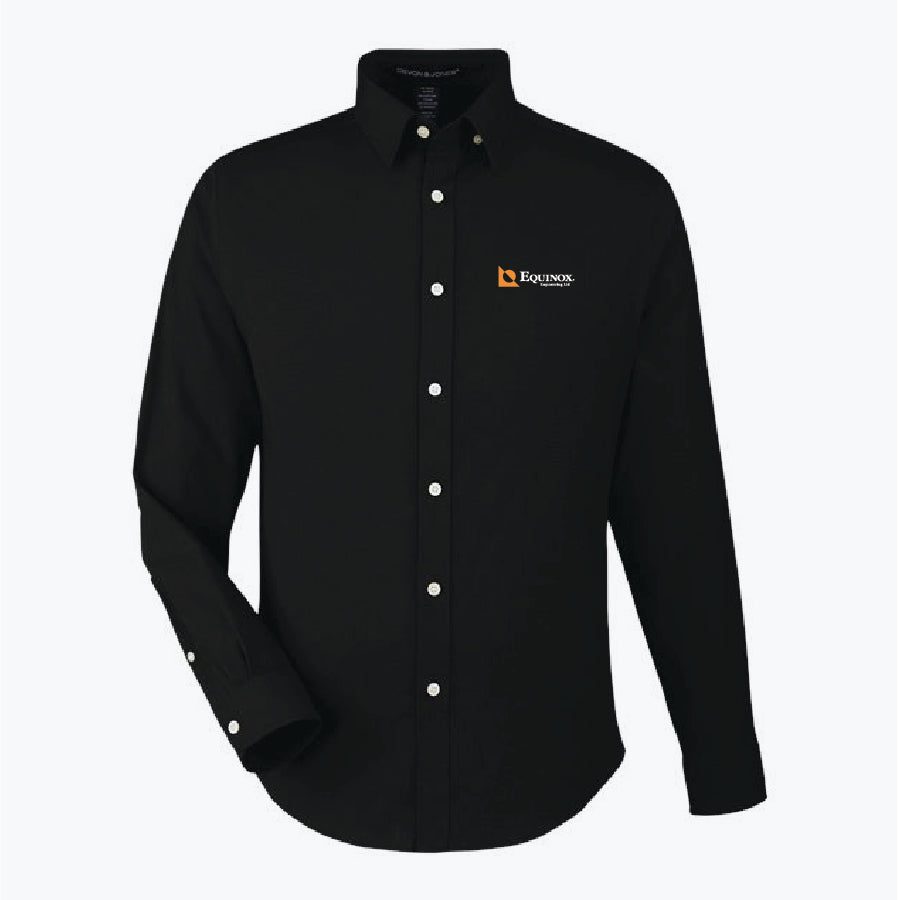 Devon & Jones Men's CrownLux Performance Spencer Poplin Shirt