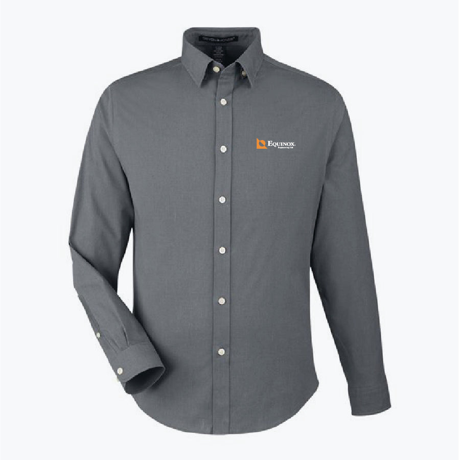 Devon & Jones Men's CrownLux Performance Spencer Poplin Shirt