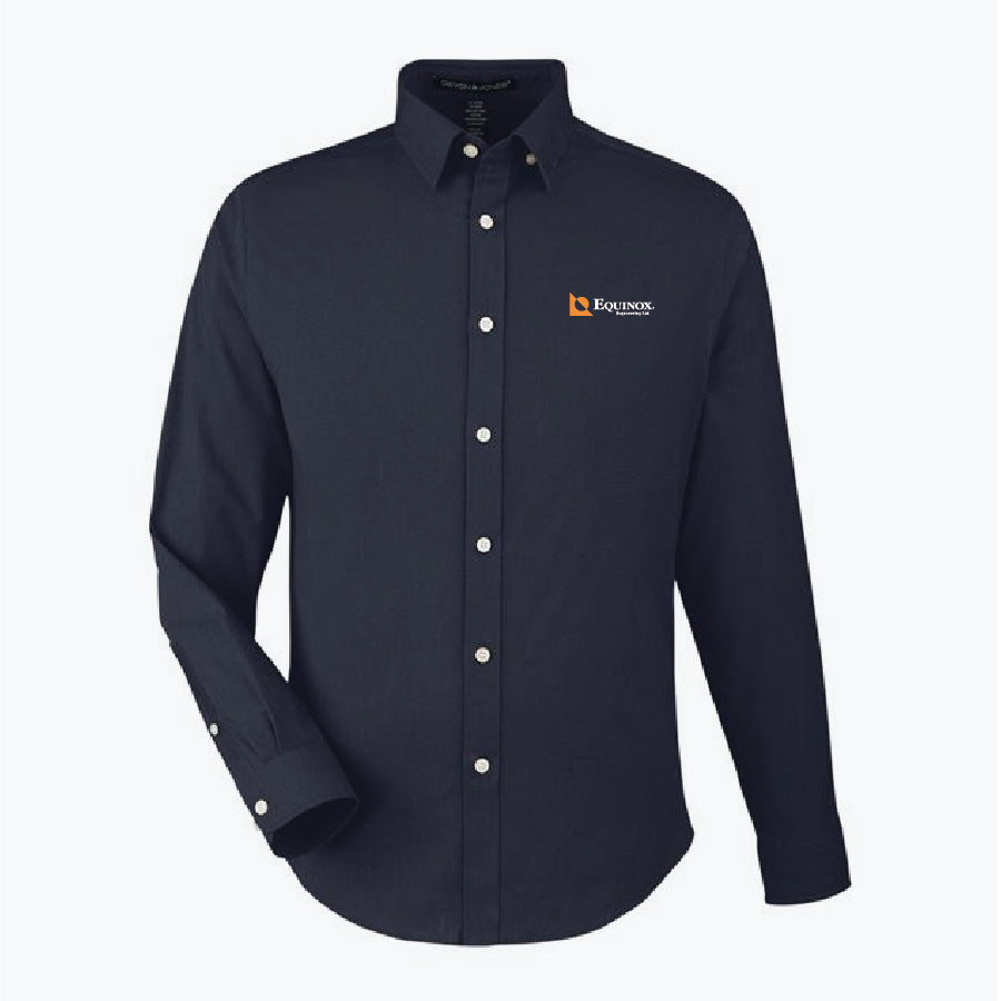 Devon & Jones Men's CrownLux Performance Spencer Poplin Shirt