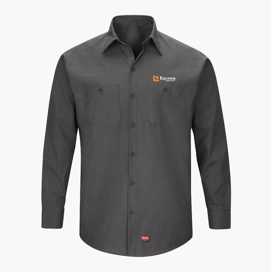 Red Kap Men's Long Sleeve Work Shirt with MIMIX